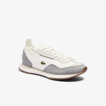 Lacoste Match Break Textile Sneakers - Tenisky Pánské Bílé / Šedé | CZ-Ghr22J